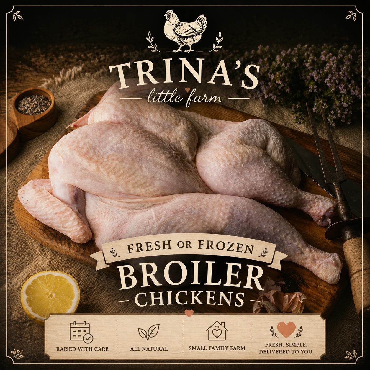 Broiler Chicken Fresh or Frozen