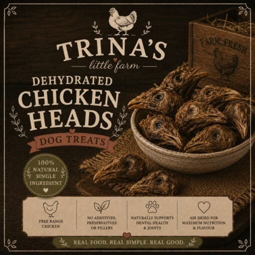 Dehydrated Chicken Heads (Pack of 7)