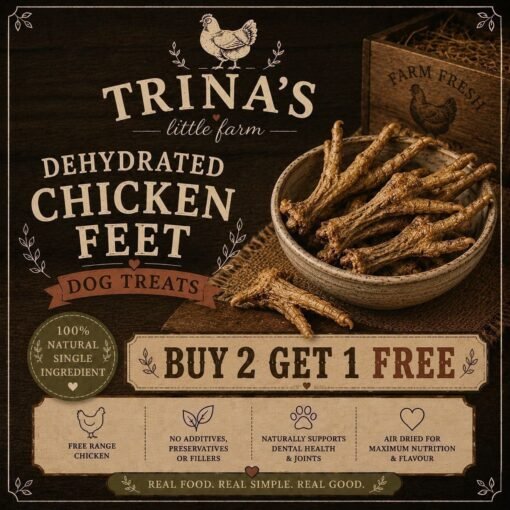 Dehydrated Chicken Feet - New Batch - Buy 2 get 1 FREE - Limited Stock